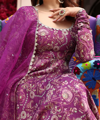 Anarkali Suit Lavender