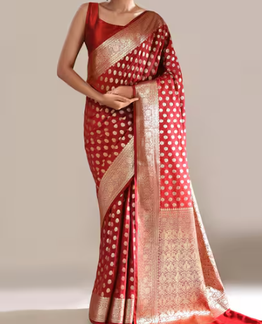 Banaras Saree Maroon