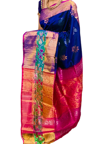 Multi Colour Uppada Saree