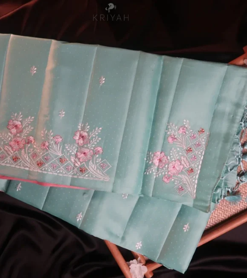Silk Saree Embroided